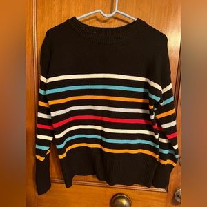 Philosophy black stripe sweater